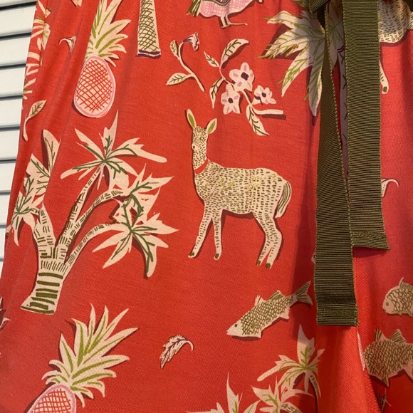 Spartina 449 Red Fauna Pajama Short NWT! - Picture 3 of 6